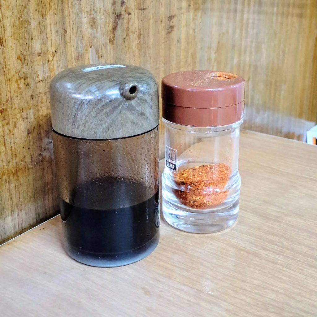 篠田屋の卓上調味料