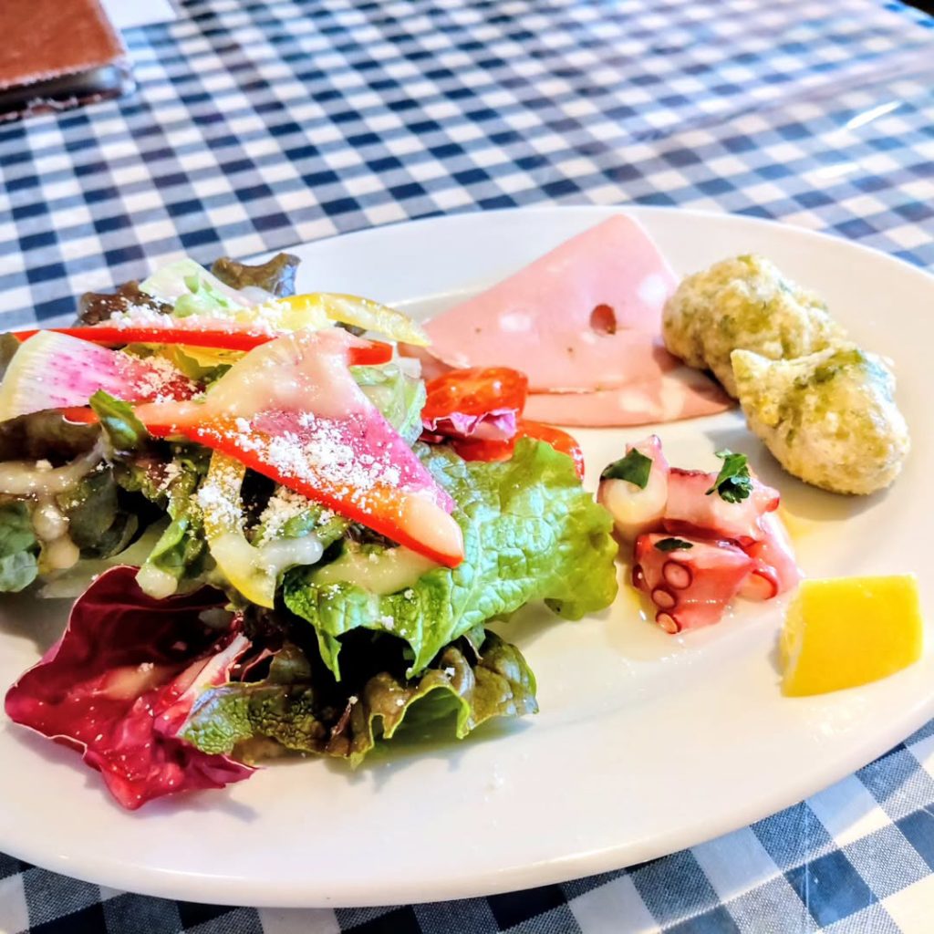 ピッツェリア ダ・ナギーノの前菜3種盛