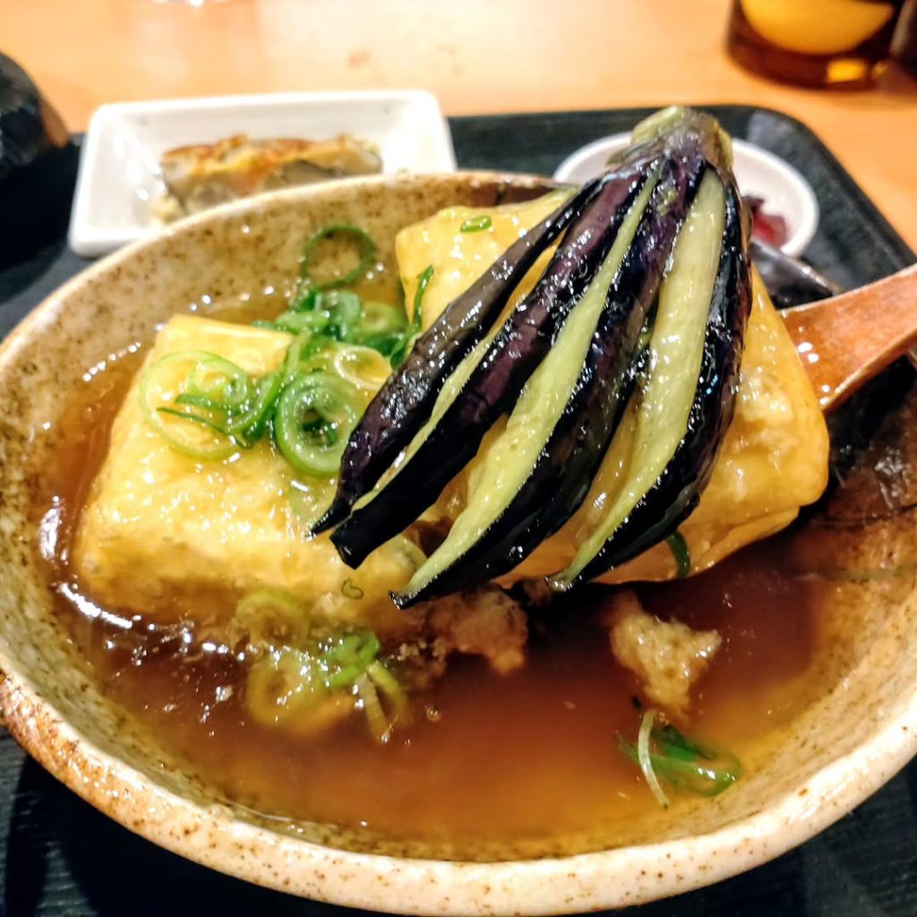 進々堂 三條店の揚げナス