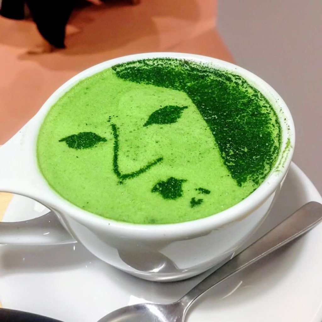 よーじや 四条河原町店の抹茶ラテ - 京都市役所前ランチめぐり よーじや 四条河原町店の抹茶ラテ