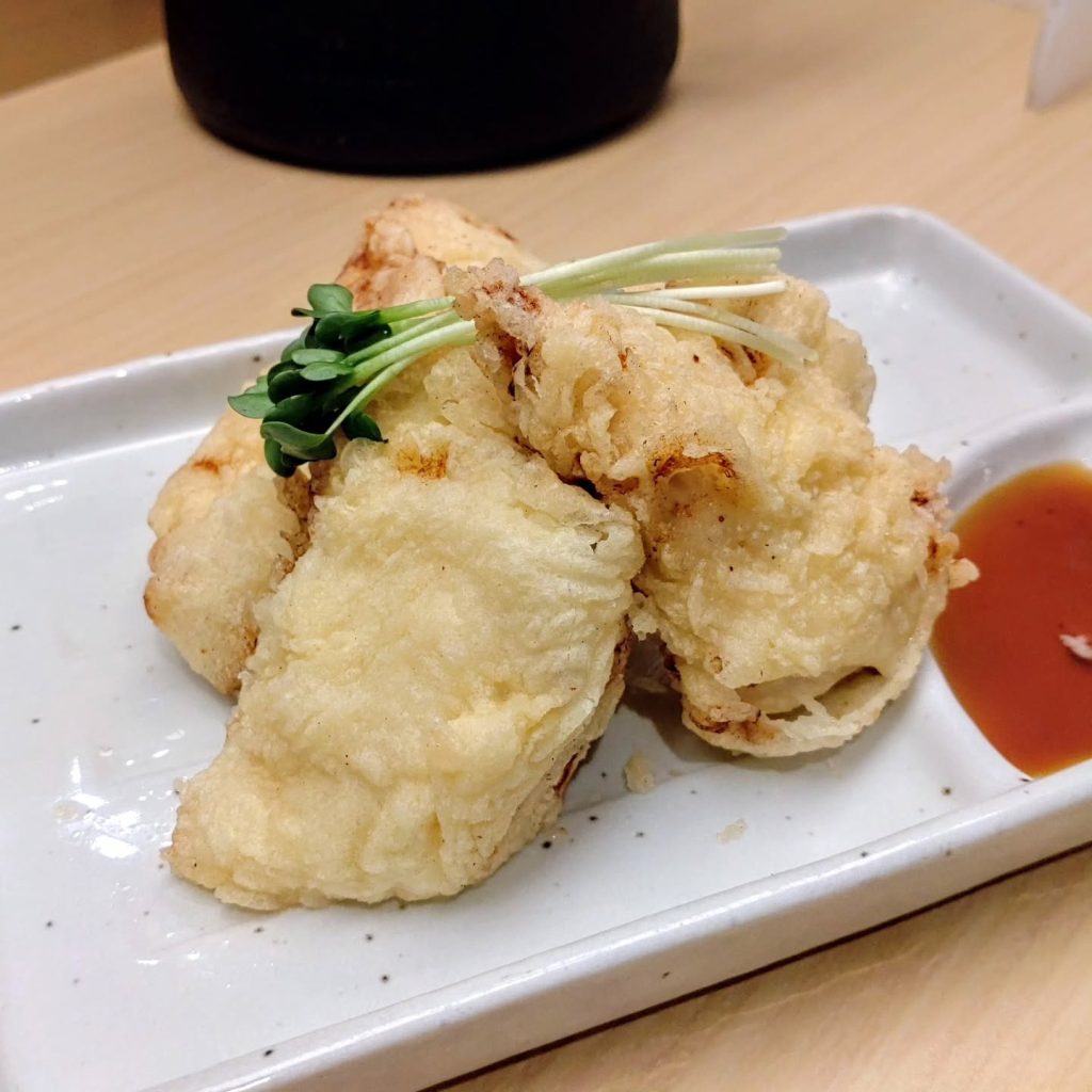 らーめん 鱗 京都三条店の鶏天 - 京都市役所前ランチめぐり らーめん 鱗 京都三条店の鶏天