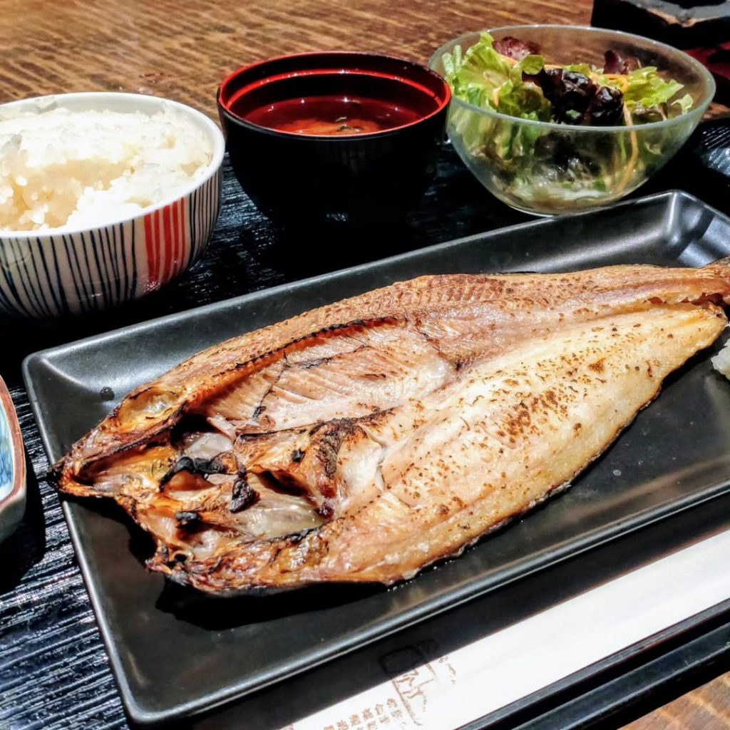 丁子屋の定食 - 京都市役所前ランチめぐり 丁子屋のほっけ