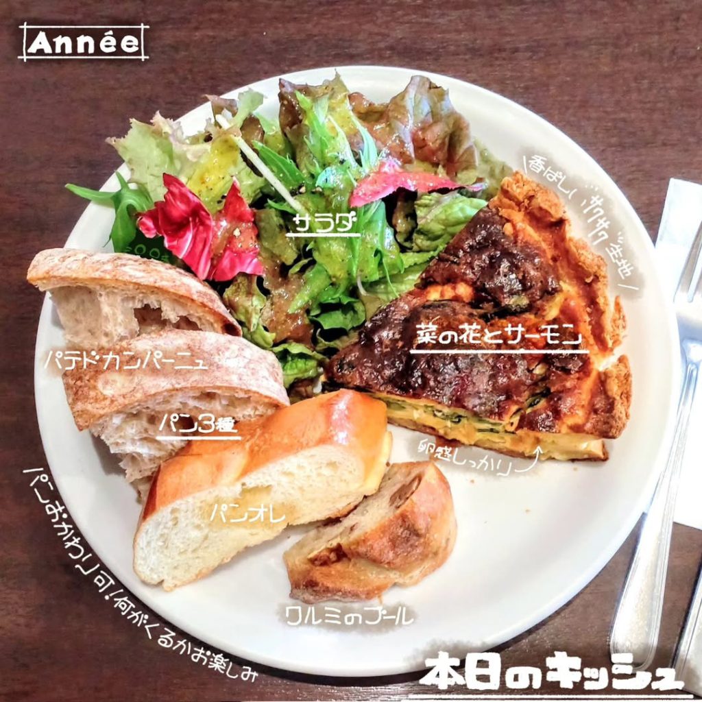 アネの本日のキッシュランチプレート