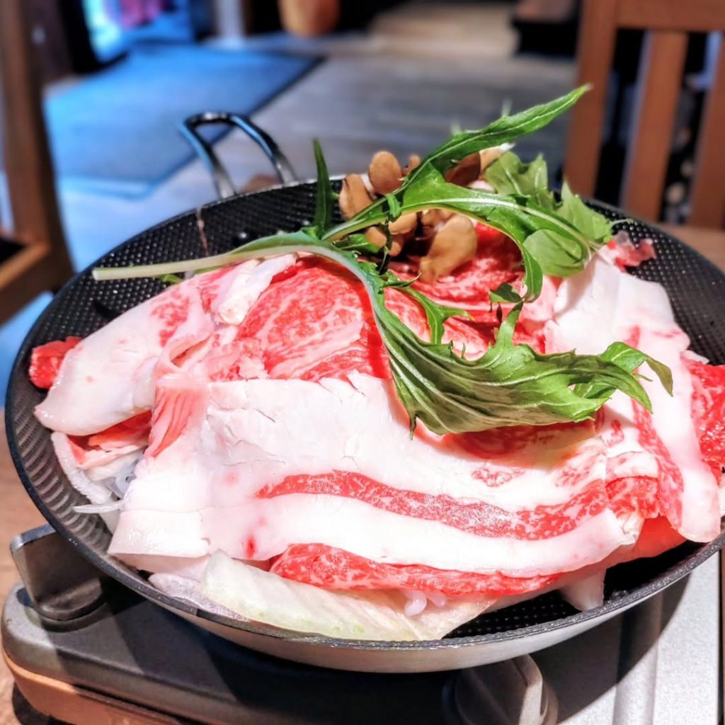 大衆すき焼き 北斗 木屋町店のすき焼き定食