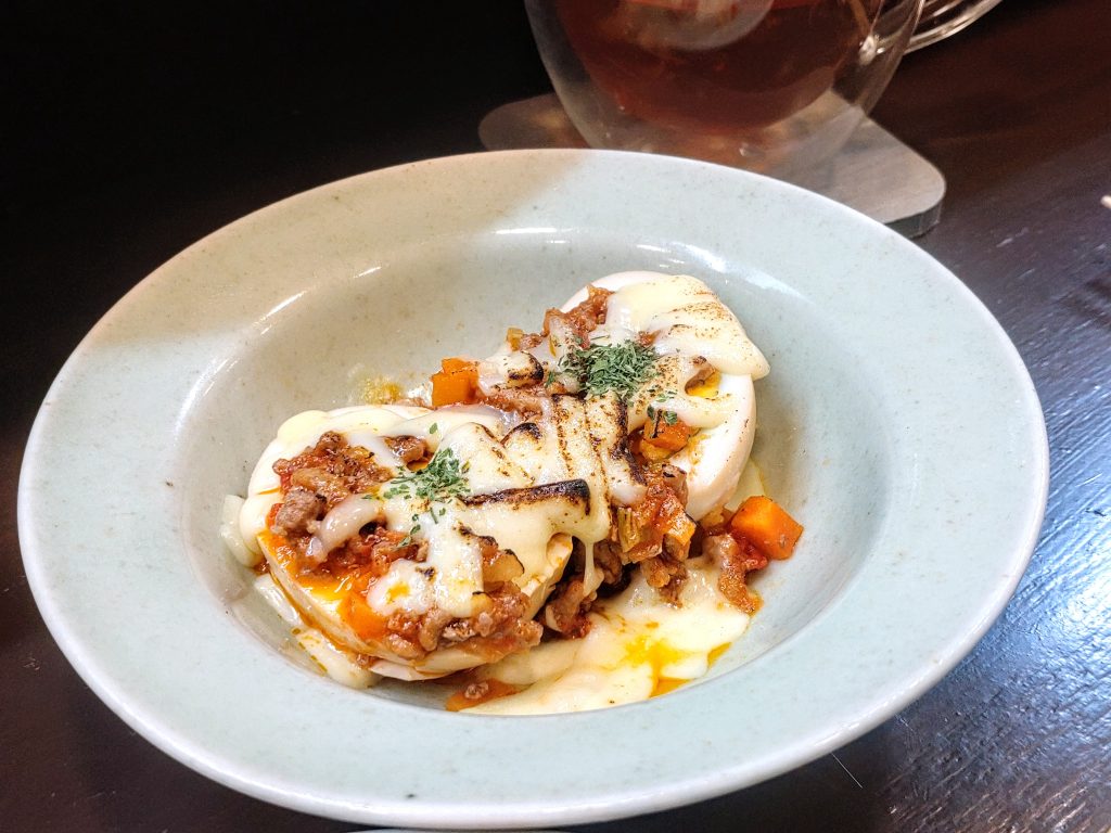 ベーグル君とおでんちゃん 玉子×ボロネーゼ×チーズ