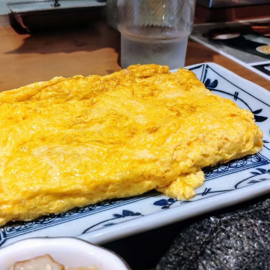 京都 柳馬場 ほん田亭のランチのだし巻き玉子 - 京都市役所前ランチめぐり 京都 柳馬場 ほん田亭のランチのだし巻き玉子