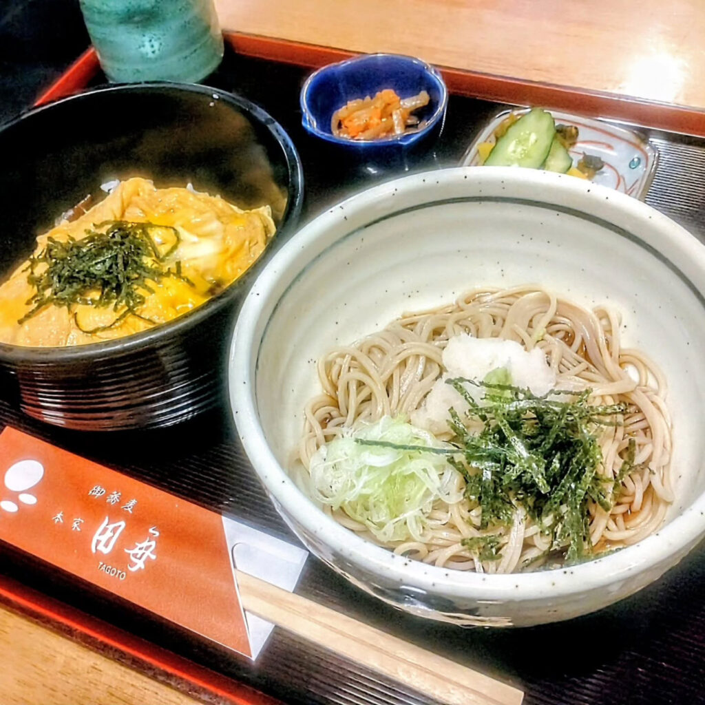 本家 田毎 三条本店のおまかせ蕎麦と丼