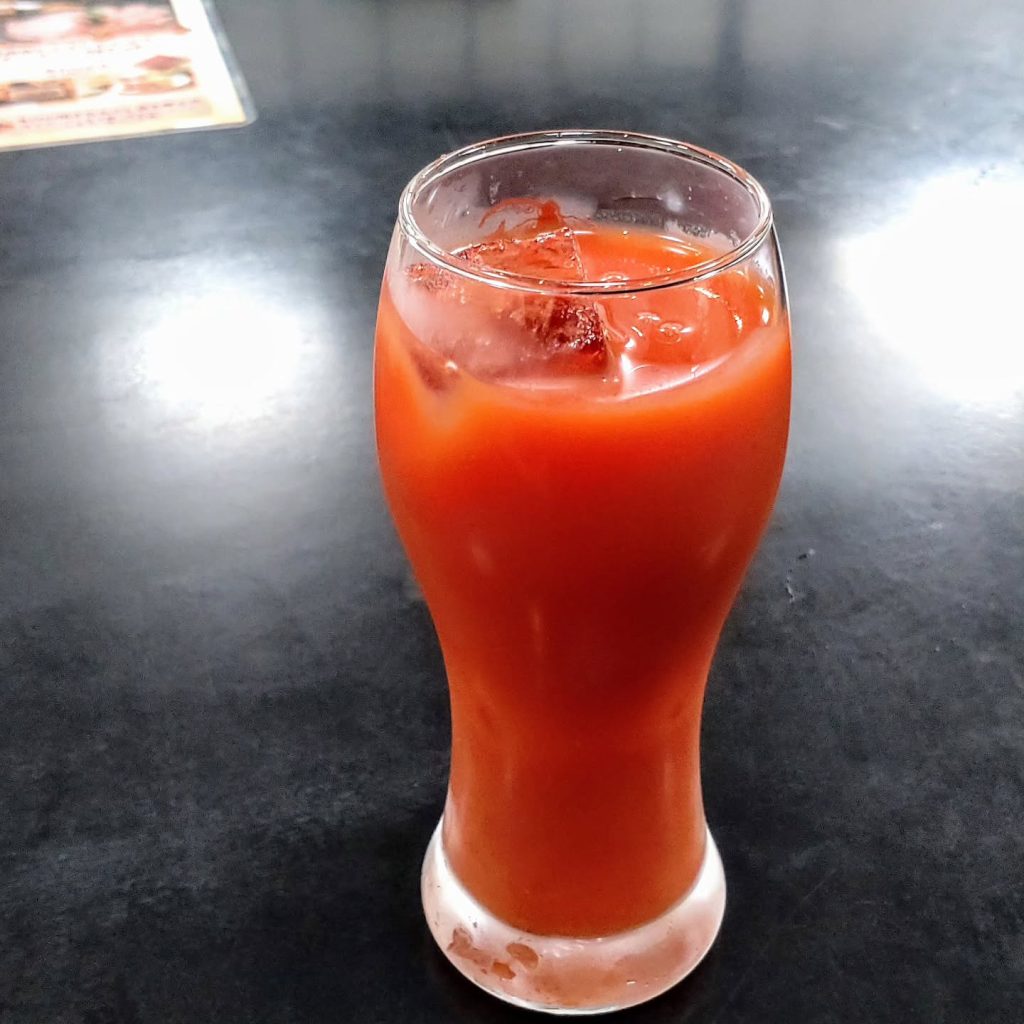 豚しゃぶ英 京都 離れのトマトジュース
