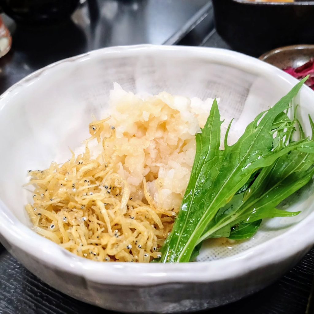 豚しゃぶ英 京都 離れのちりめんじゃこ