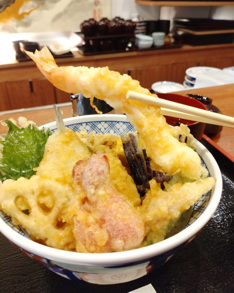 天ぷらの店 玄のエビの天ぷら