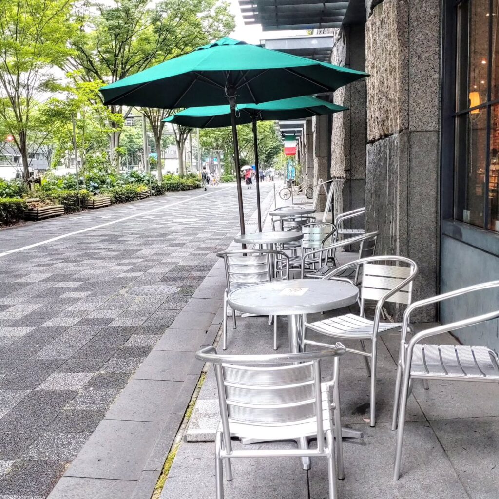 進々堂 御池店のテラス席