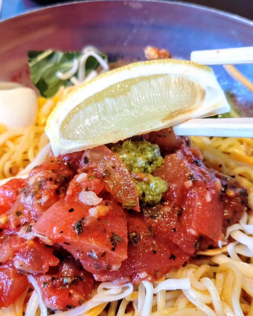 いっちゃんラーメンの冷麺のレモン