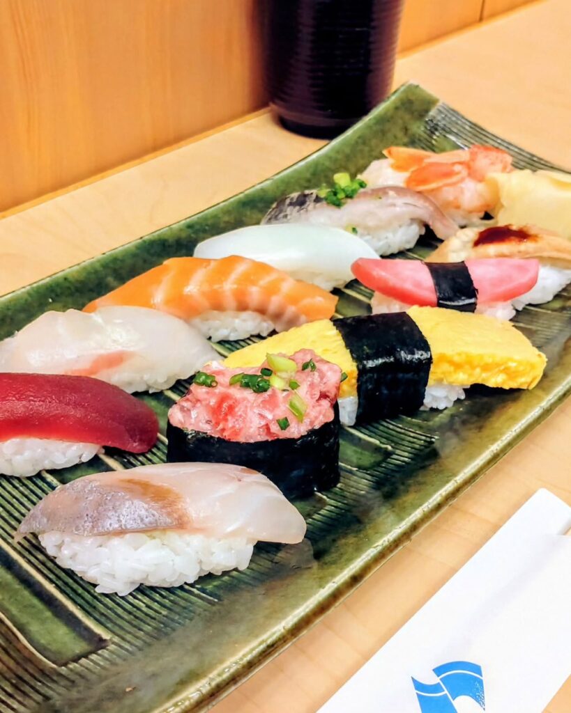 築地寿司清 大丸京都店のお寿司の盛り合わせ