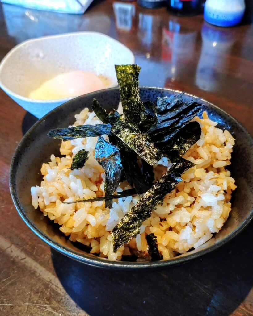 いっちゃんラーメンのランチセットのチャーシューまぶしめし