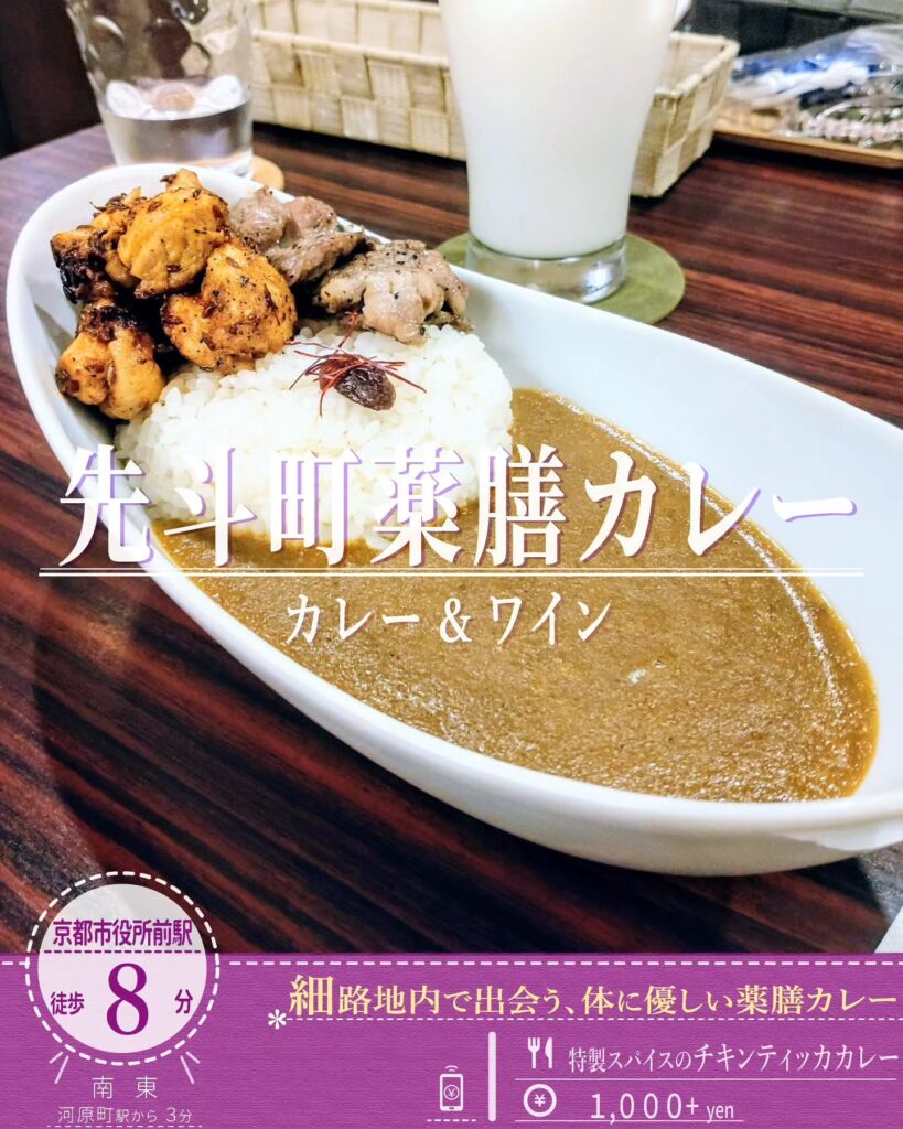 先斗町薬膳カレー 特製スパイスのチキンティッカカレー