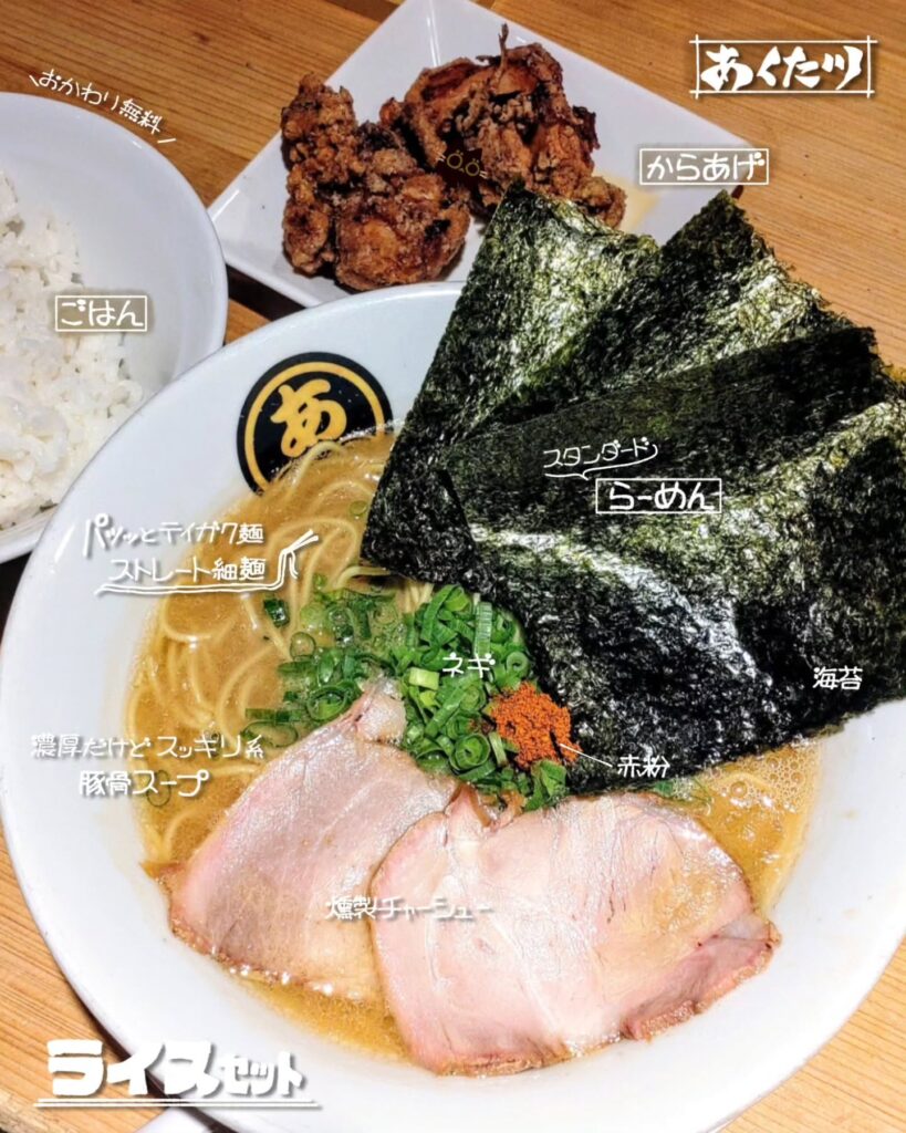 燻とん あくた川のラーメンセット