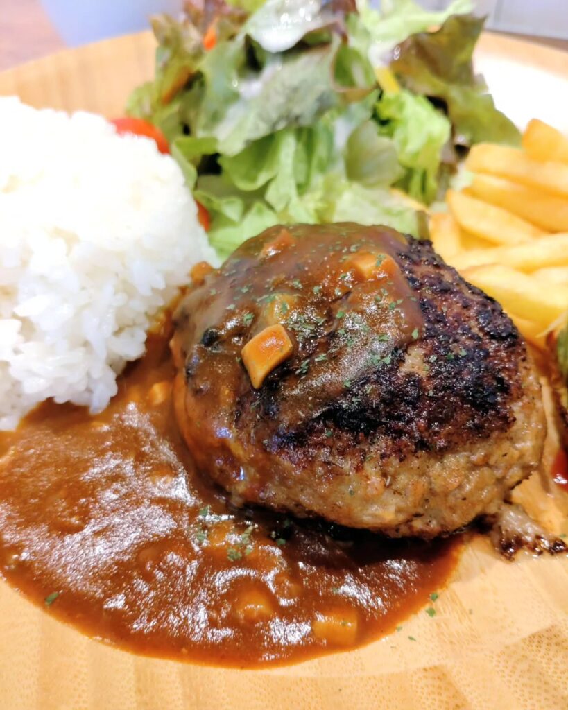 cafe gazell（ガゼル） 河原町店のランチのハンバーグ