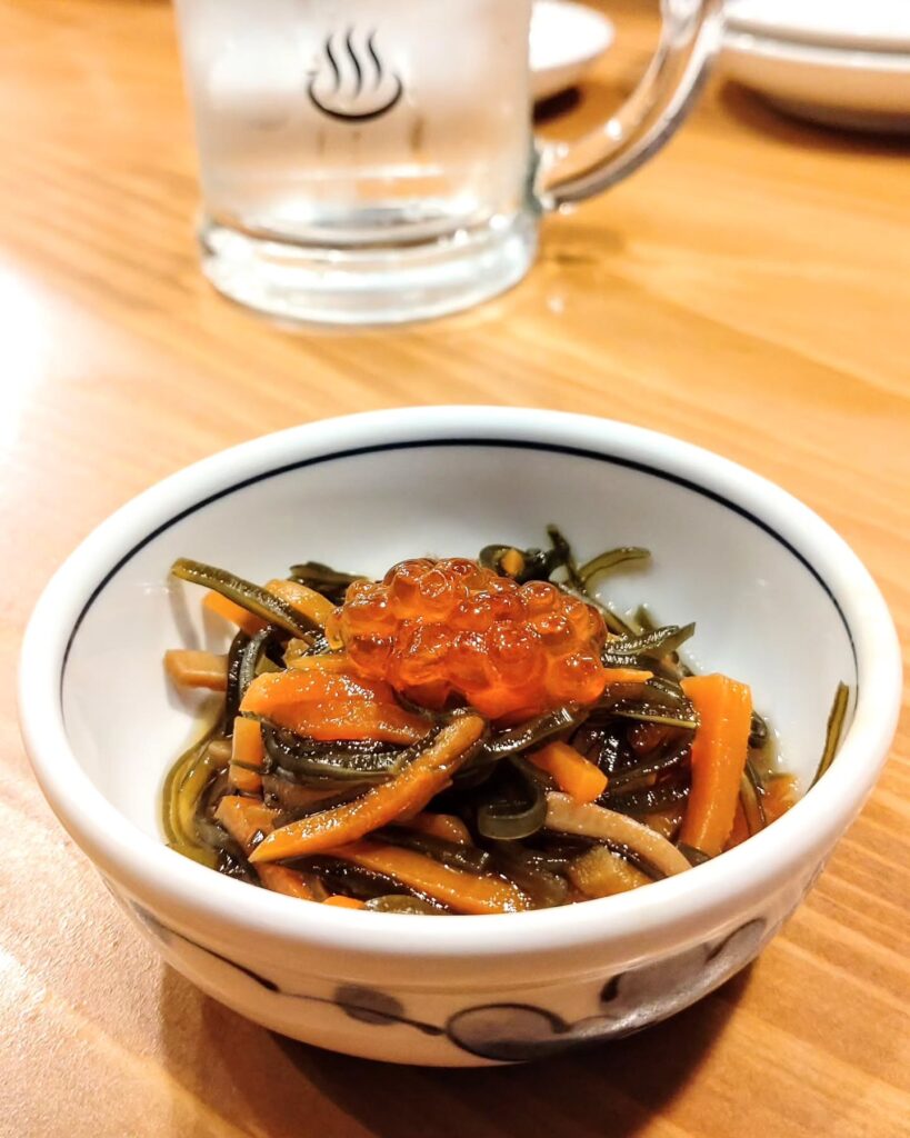 大衆酒場すさび湯 河原町三条店の松前漬け