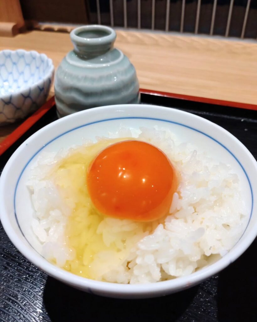生そば 大黒屋の上汁たまごかけごはん