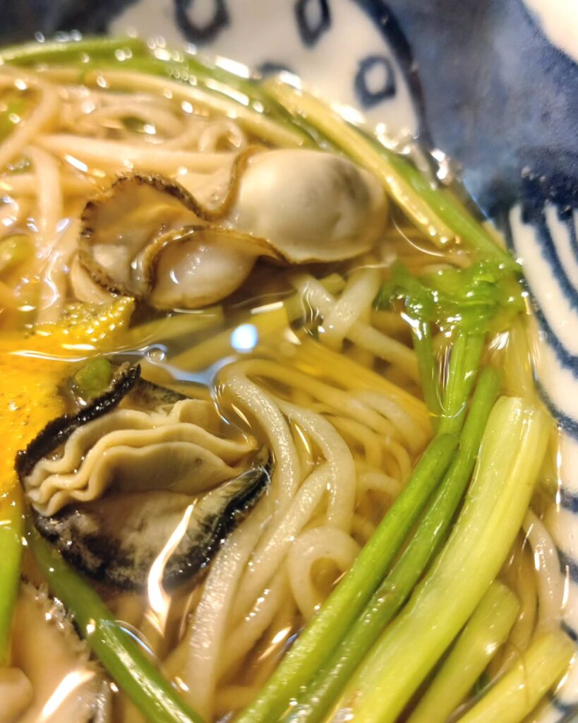 夷川つるやのかきそばの牡蠣