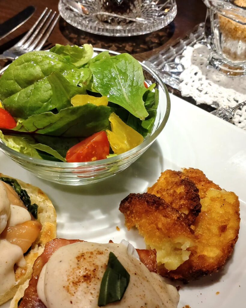 MarieBelle（マリベル） 京都本店のサラダとマッシュポテト