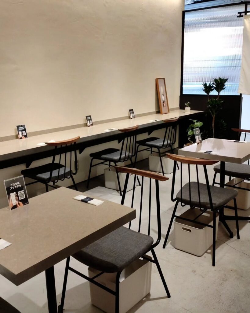 京都一の傳 京都髙島屋SC店の店内