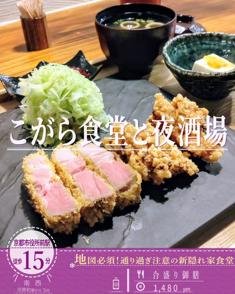 こがら食堂と夜酒場 合盛り御膳