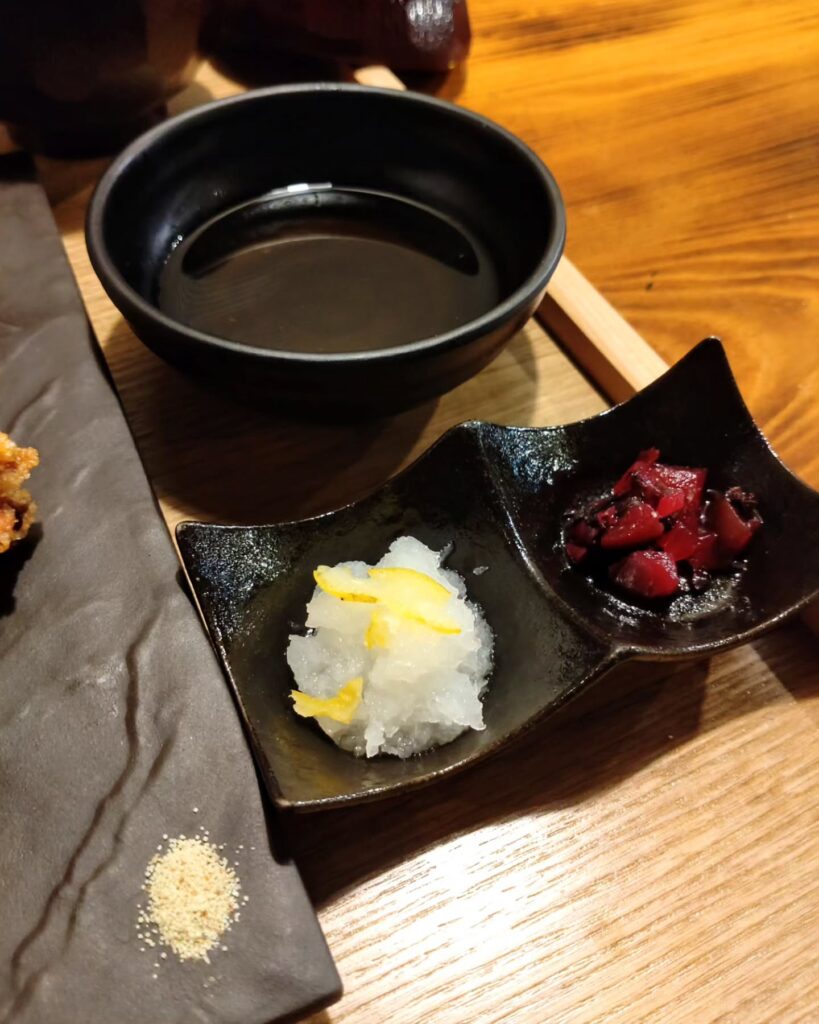 こがら食堂と夜酒場のだし塩・お出汁柚子・おろし大根