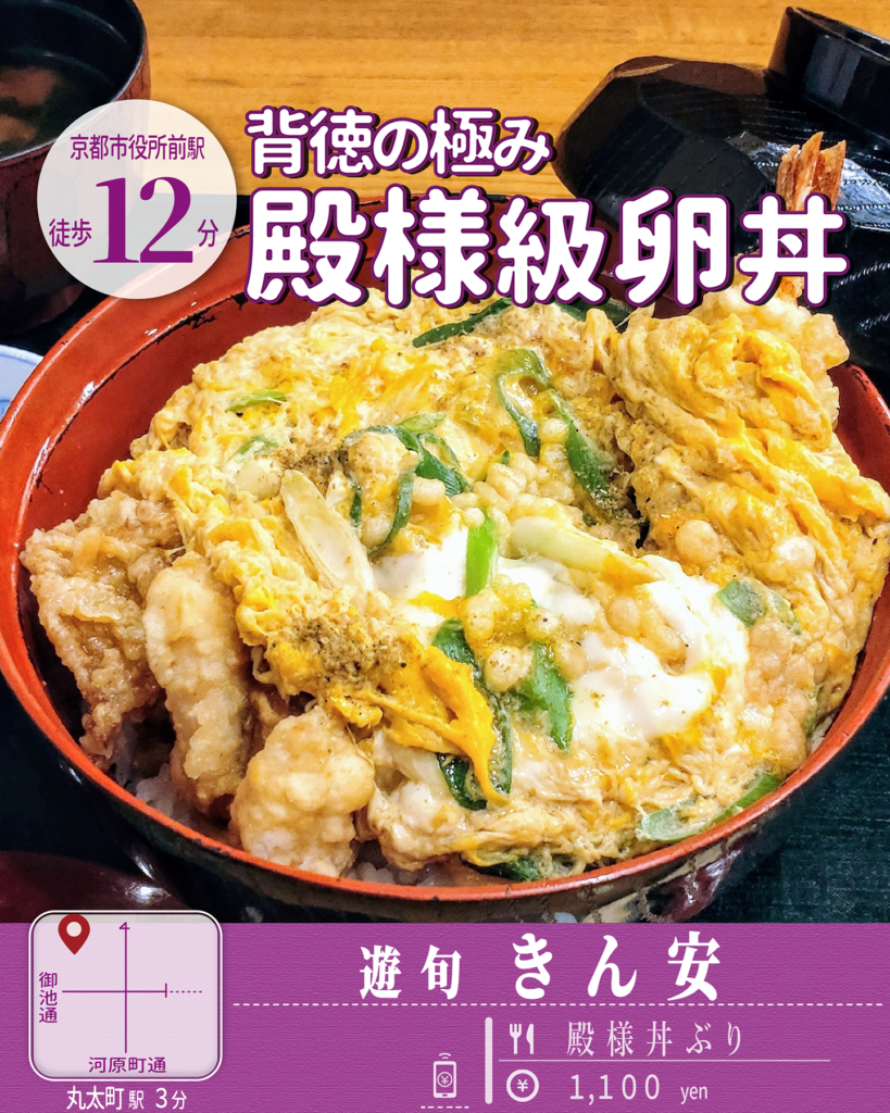遊旬 きん安 殿様丼ぶり