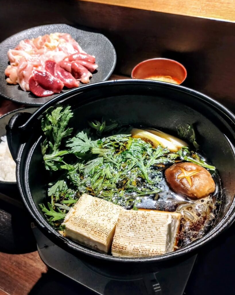 京都 スエヒロガリの鶏すき御膳ランチ