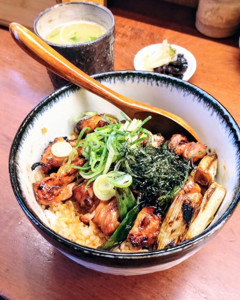 焼鳥 かなざわ 六角店焼き鳥丼セットのランチ