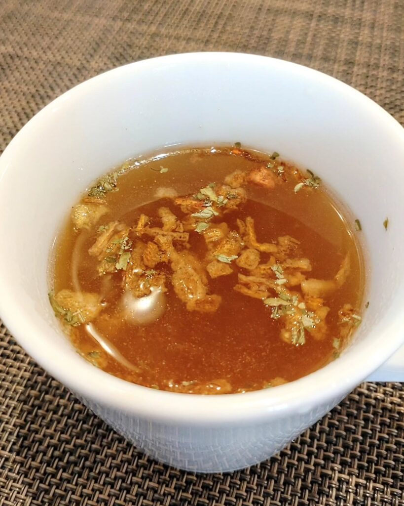 オムライス屋 創龍のオニオンスープ