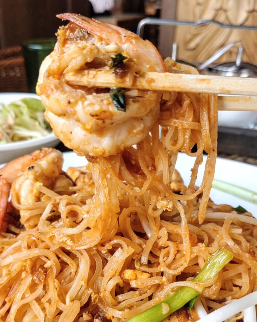 タイレストラン ルアンロスのえび パッタイのエビ