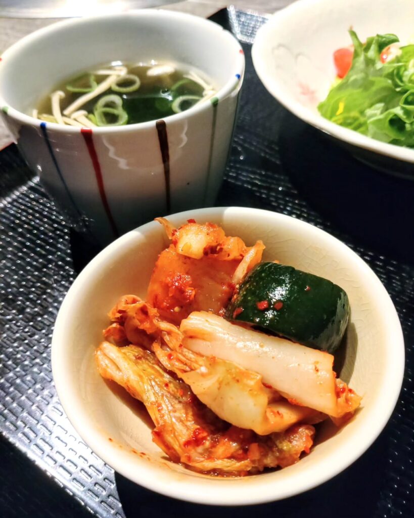 京・黒桜のランチのキムチ - 京都市役所前ランチめぐり 京・黒桜のランチのキムチ