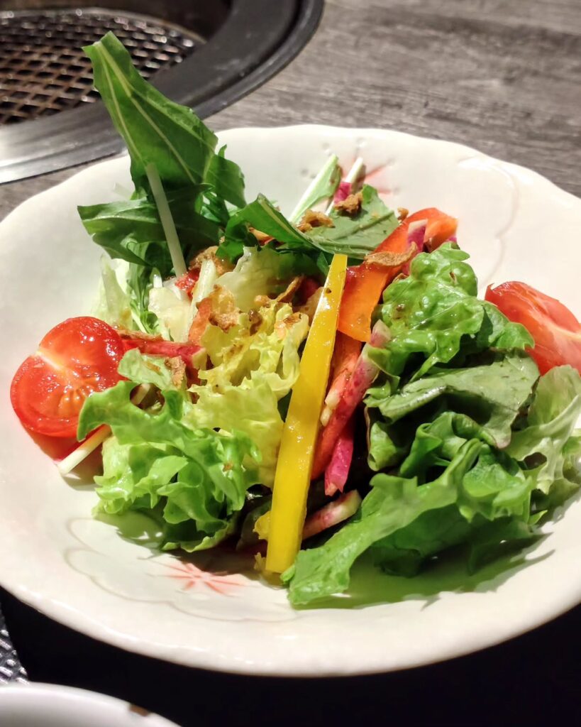 京・黒桜のランチのサラダ - 京都市役所前ランチめぐり 京・黒桜のランチのサラダ