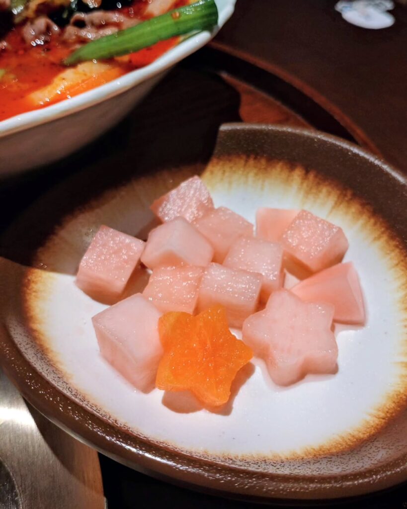 尽膳口福（つくぜんこうふく）の四川泡菜（パオツァイ）