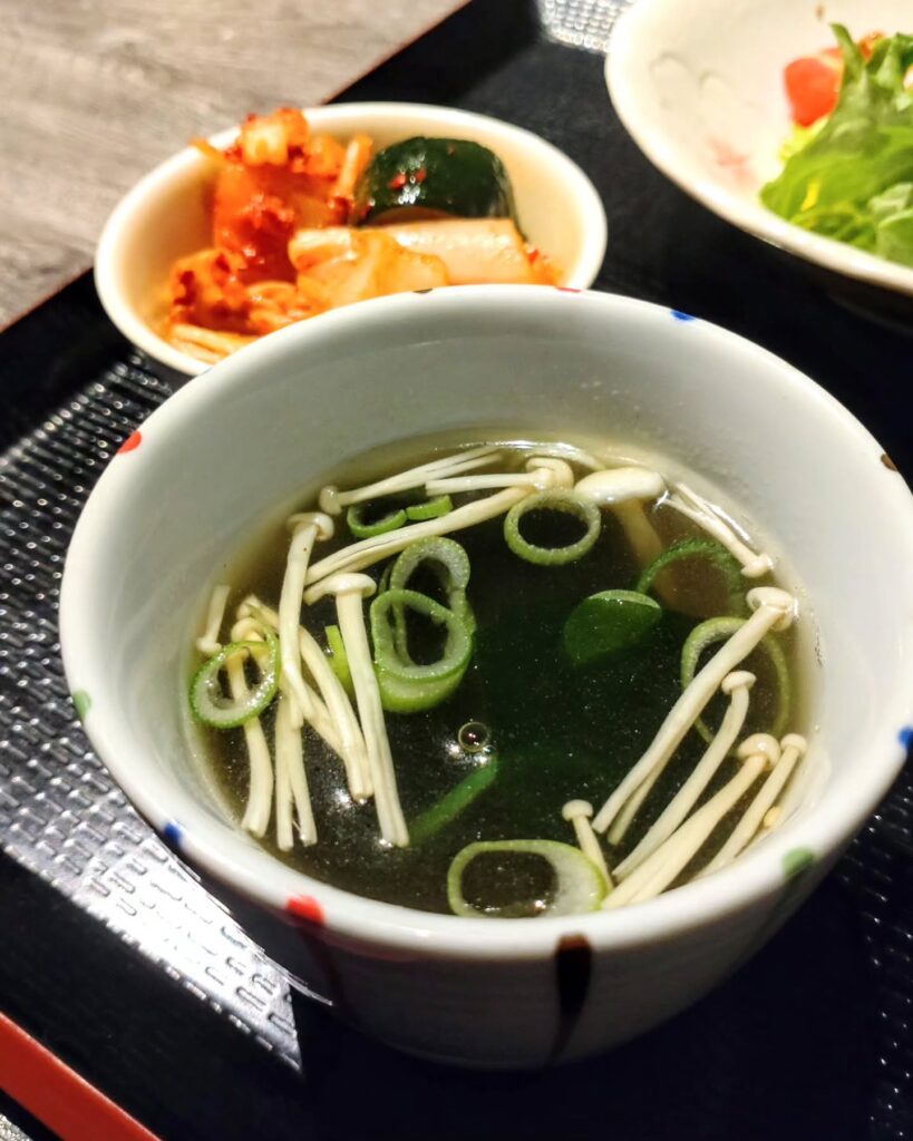 京・黒桜のランチのスープ - 京都市役所前ランチめぐり 京・黒桜のランチのスープ